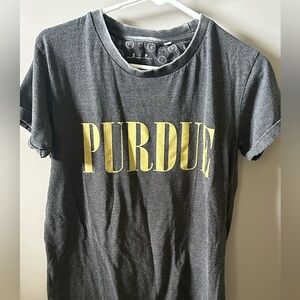 Women’s small Purdue Pressbox Black Graphic Tee